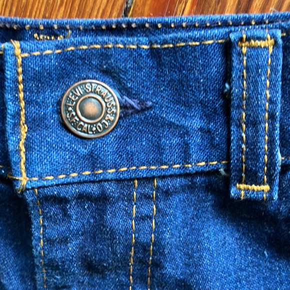 💀 SOLD 💀 Vintage 70s Levi's Plowboy Straight Leg High Waisted Jeans ~ Size 29 - Picture 8 of 9